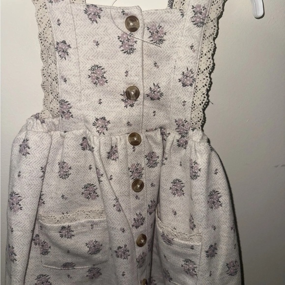Nicole Miller New York Gray Floral Dress with Bow 24months - Picture 3 of 3